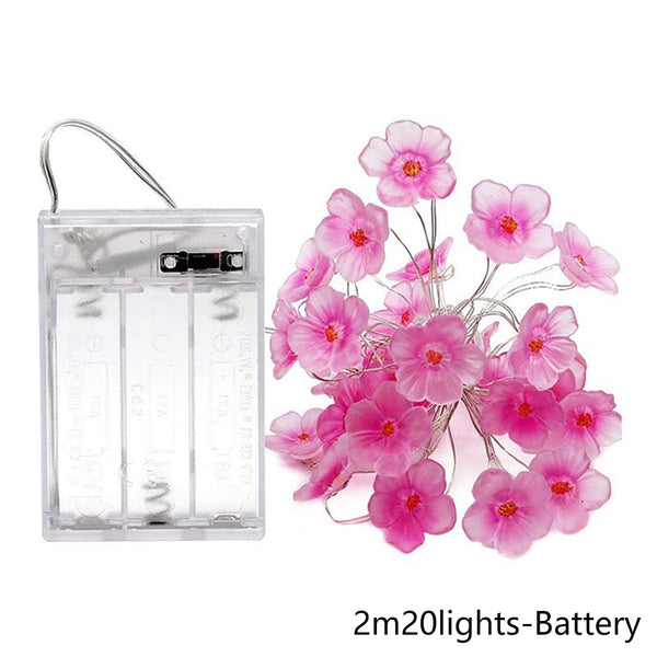 Pink Cherry Blossom String Lights-ToShay.org