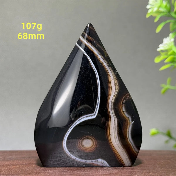 Black Striped Agate Torch-ToShay.org