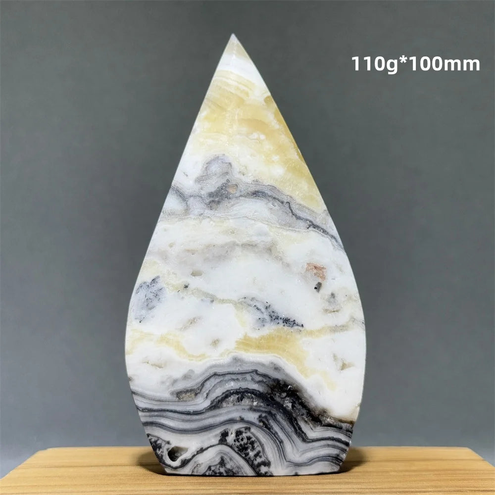 Grey Striped Agate Torch-ToShay.org