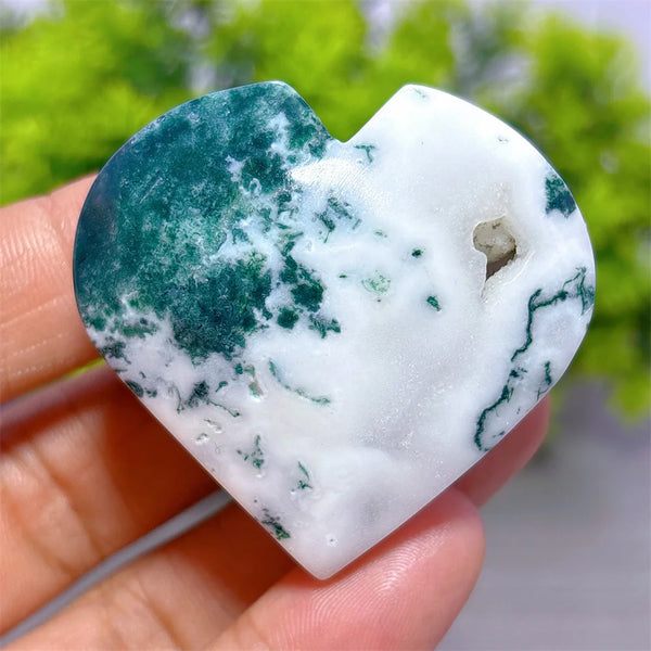 Green Moss Agate Heart-ToShay.org