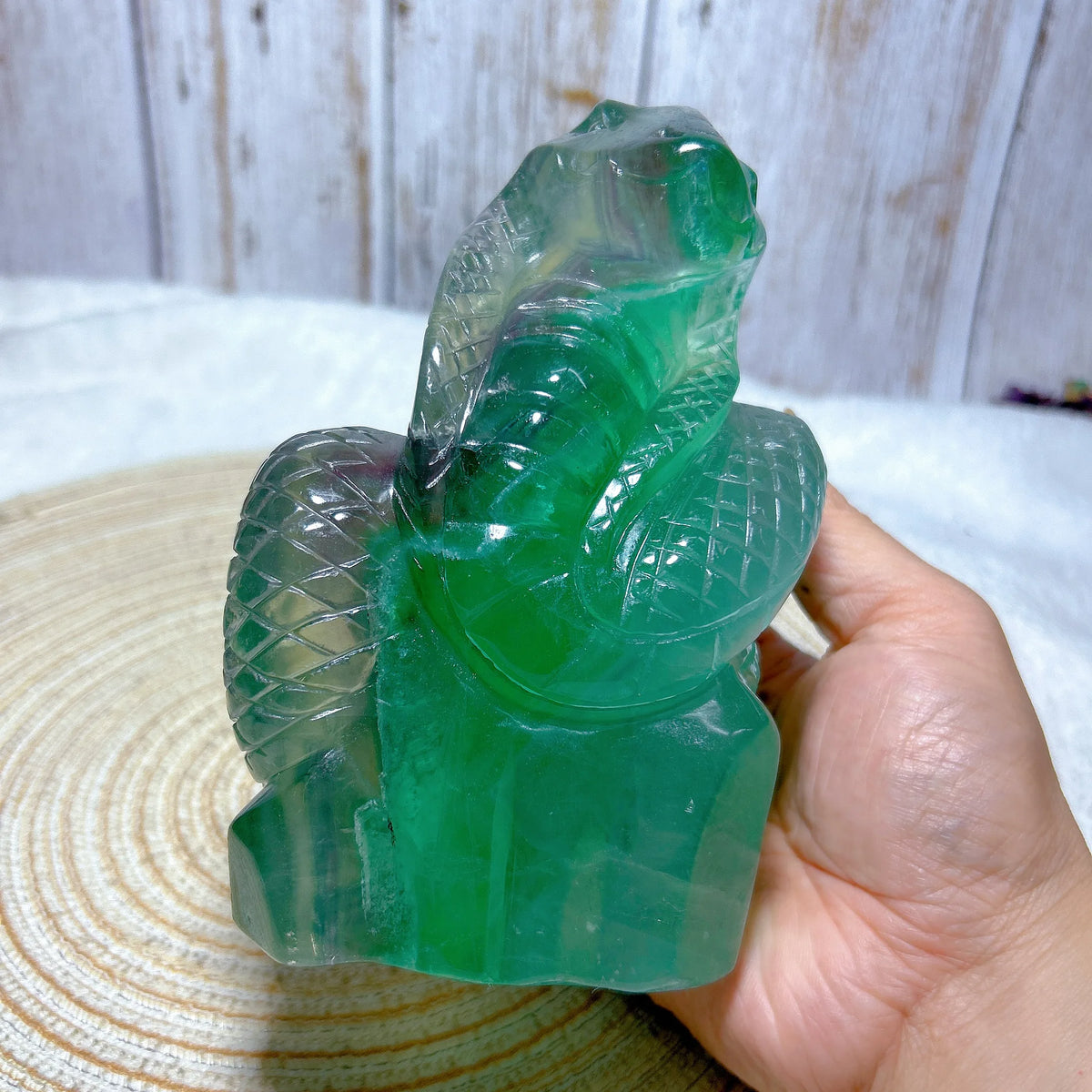 Green Fluorite Snake-ToShay.org