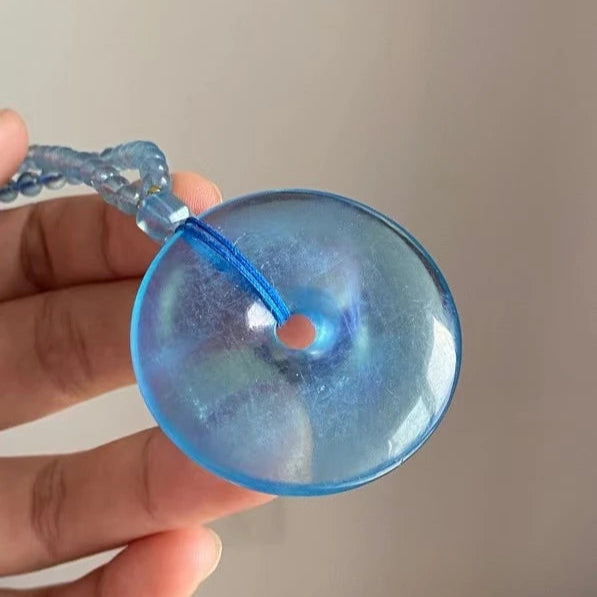 Blue Aquamarine Pendant-ToShay.org