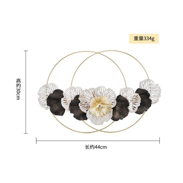 Gold Iron Flower Wall Art-ToShay.org
