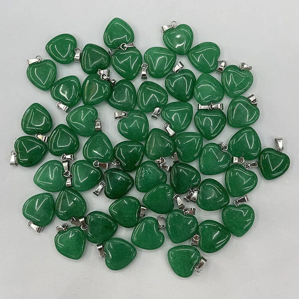 Mixed Crystal Heart Pendants-ToShay.org