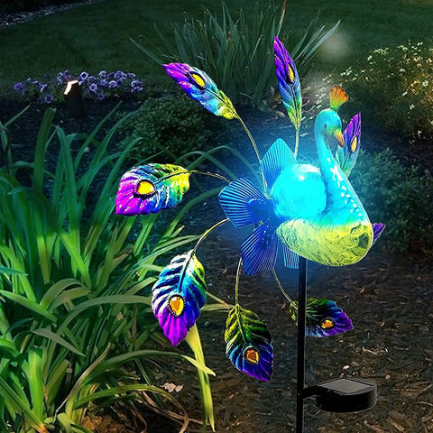 Peacock Garden Lights-ToShay.org