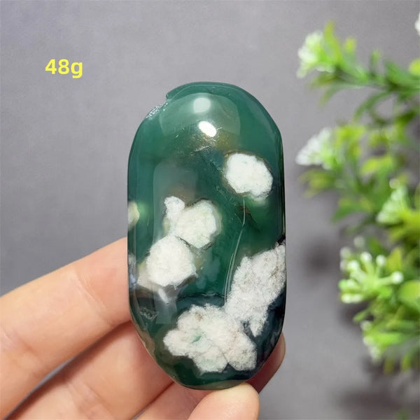 Green Cherry Blossom Agate-ToShay.org