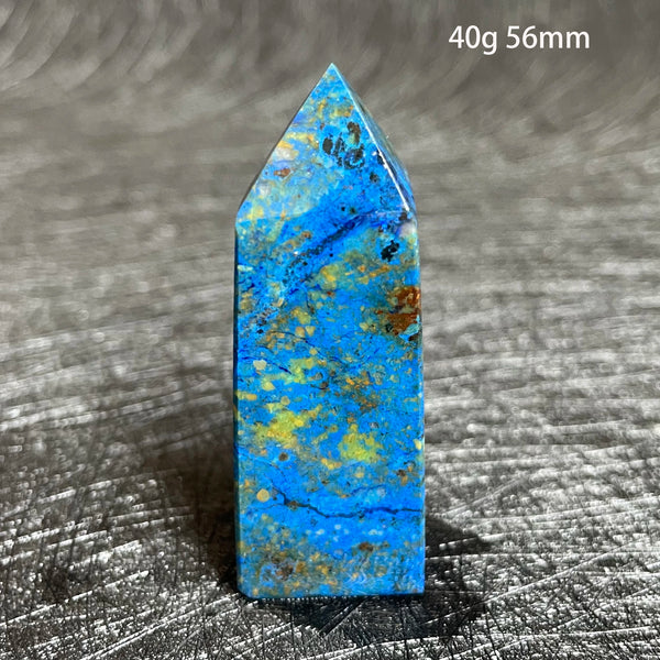 Blue Azurite Malachite Point-ToShay.org