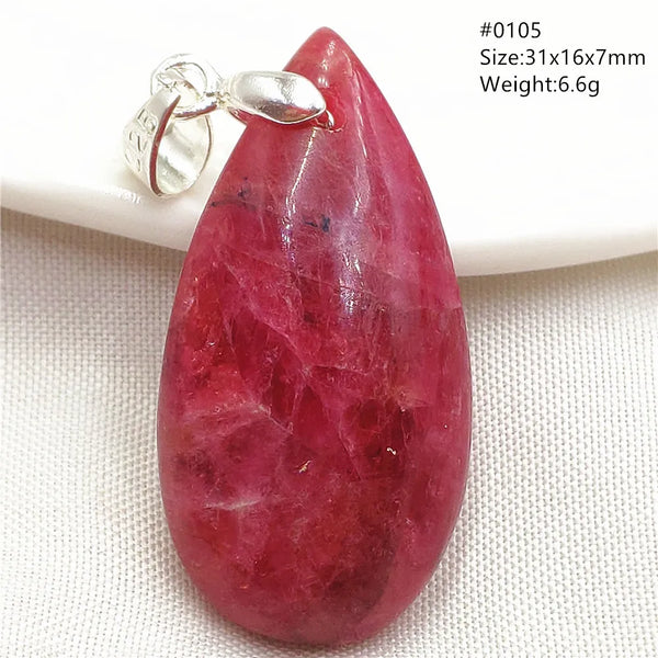 Red Rhodonite Pendant-ToShay.org