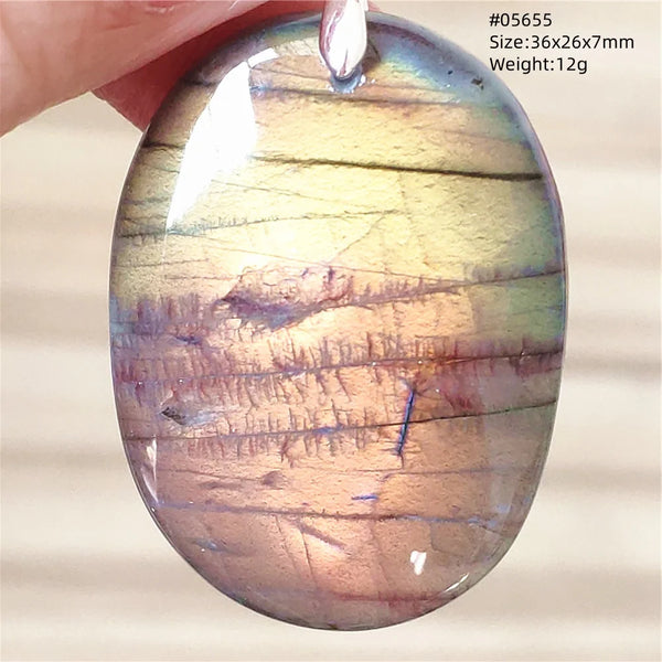 Blue Purple Labradorite Pendant-ToShay.org