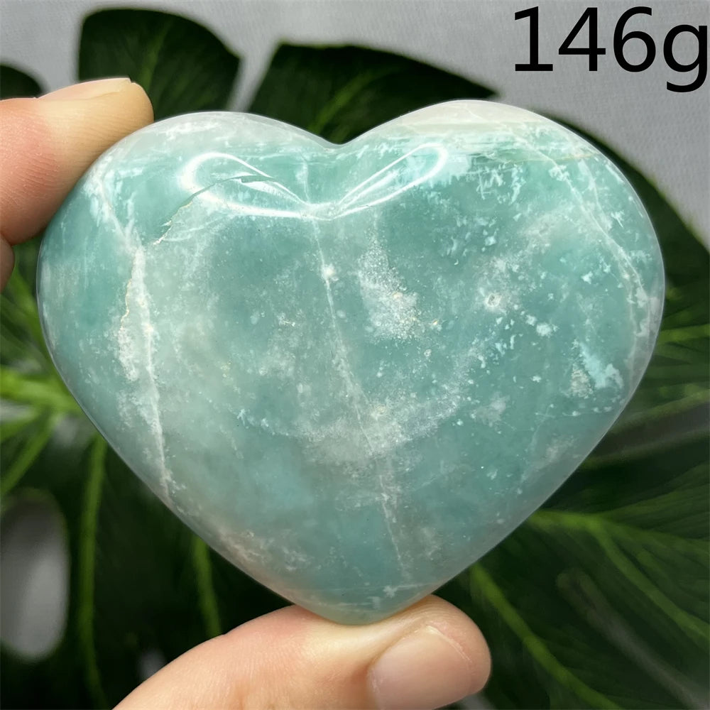 Blue Amazonite Stone Heart-ToShay.org