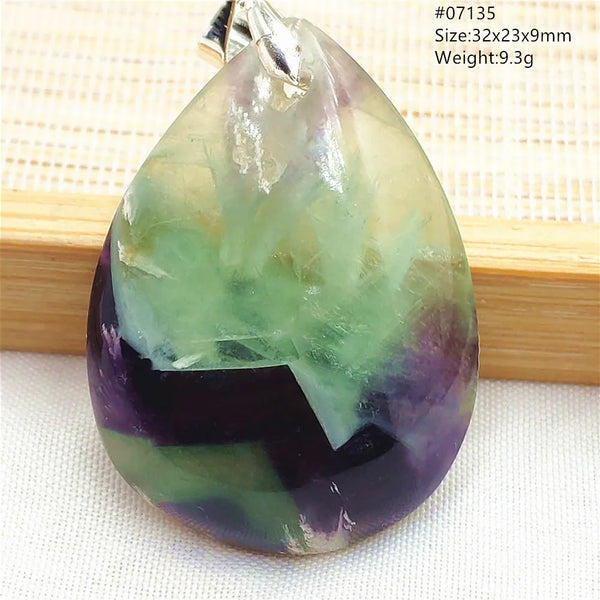 Green Blue Fluorite Pendant-ToShay.org