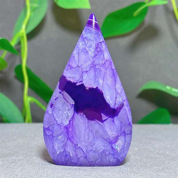 Violet Striped Agate Flame-ToShay.org
