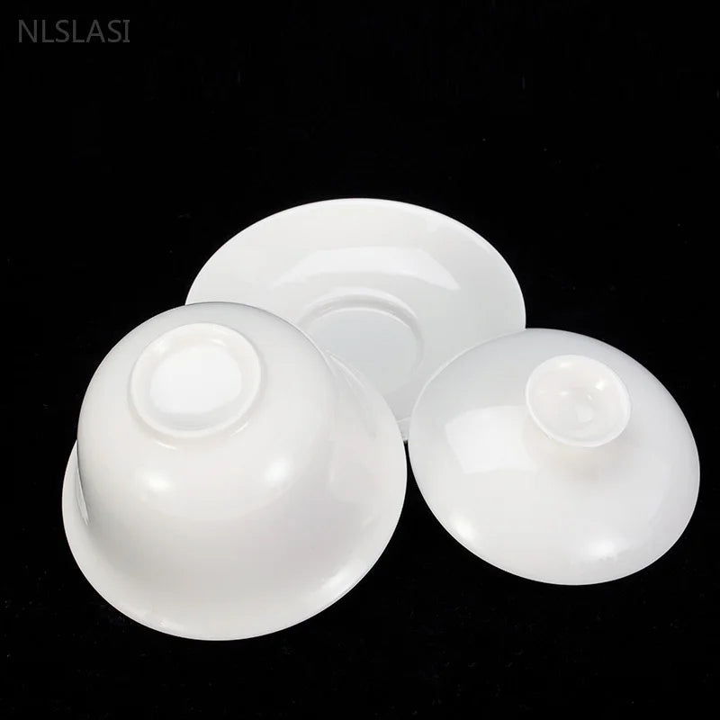 White Porcelain Tea Bowls-ToShay.org