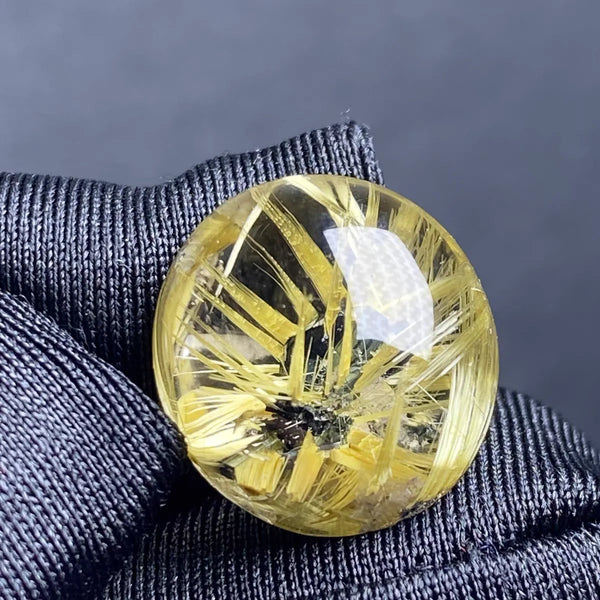 Gold Rutilated Quartz Pendant-ToShay.org