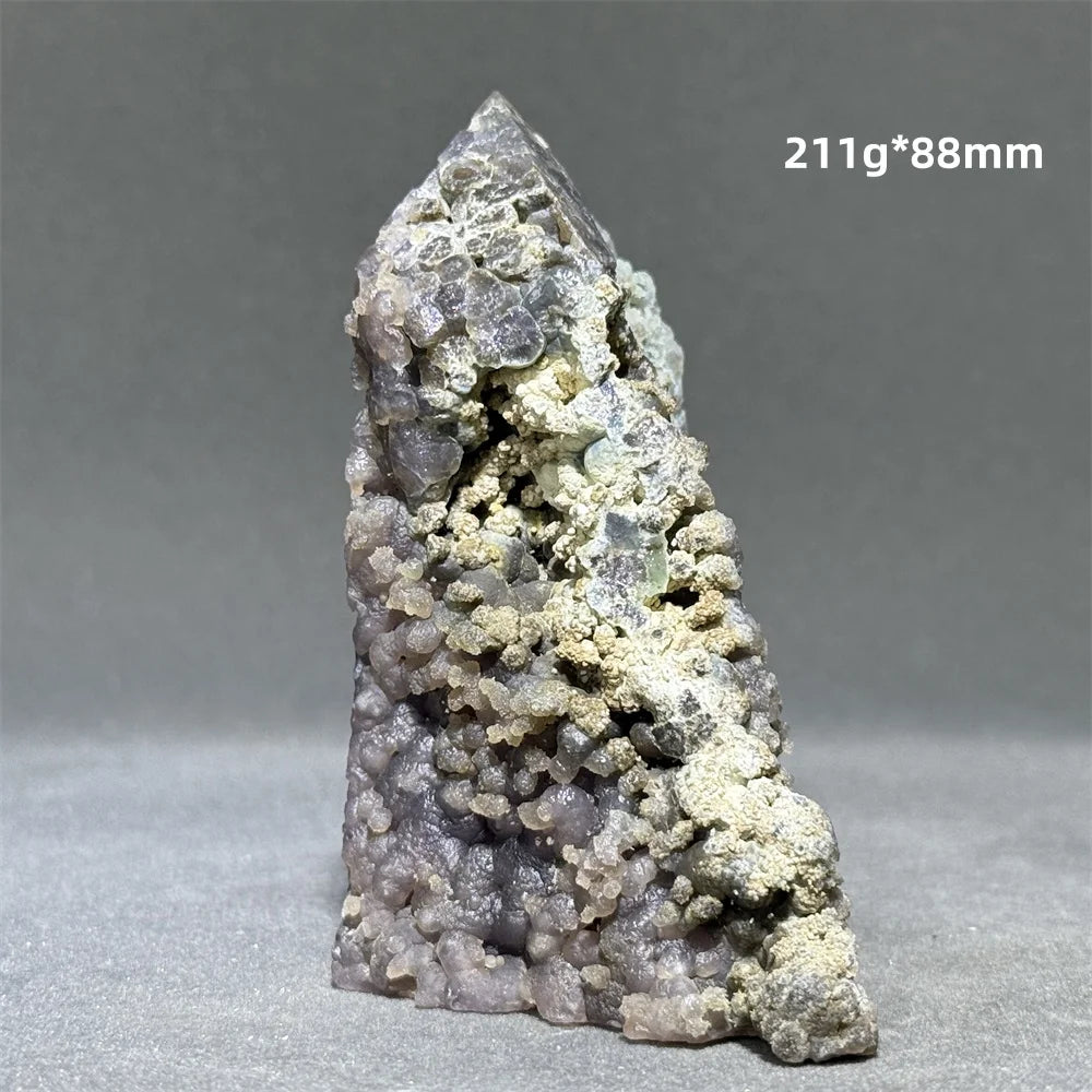 Purple Grape Agate Quartz Tower-ToShay.org