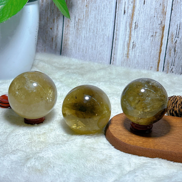Smokey Citrine Rainbow Ball-ToShay.org