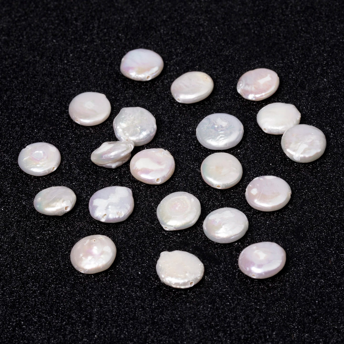 White Pearl Coin Beads-ToShay.org
