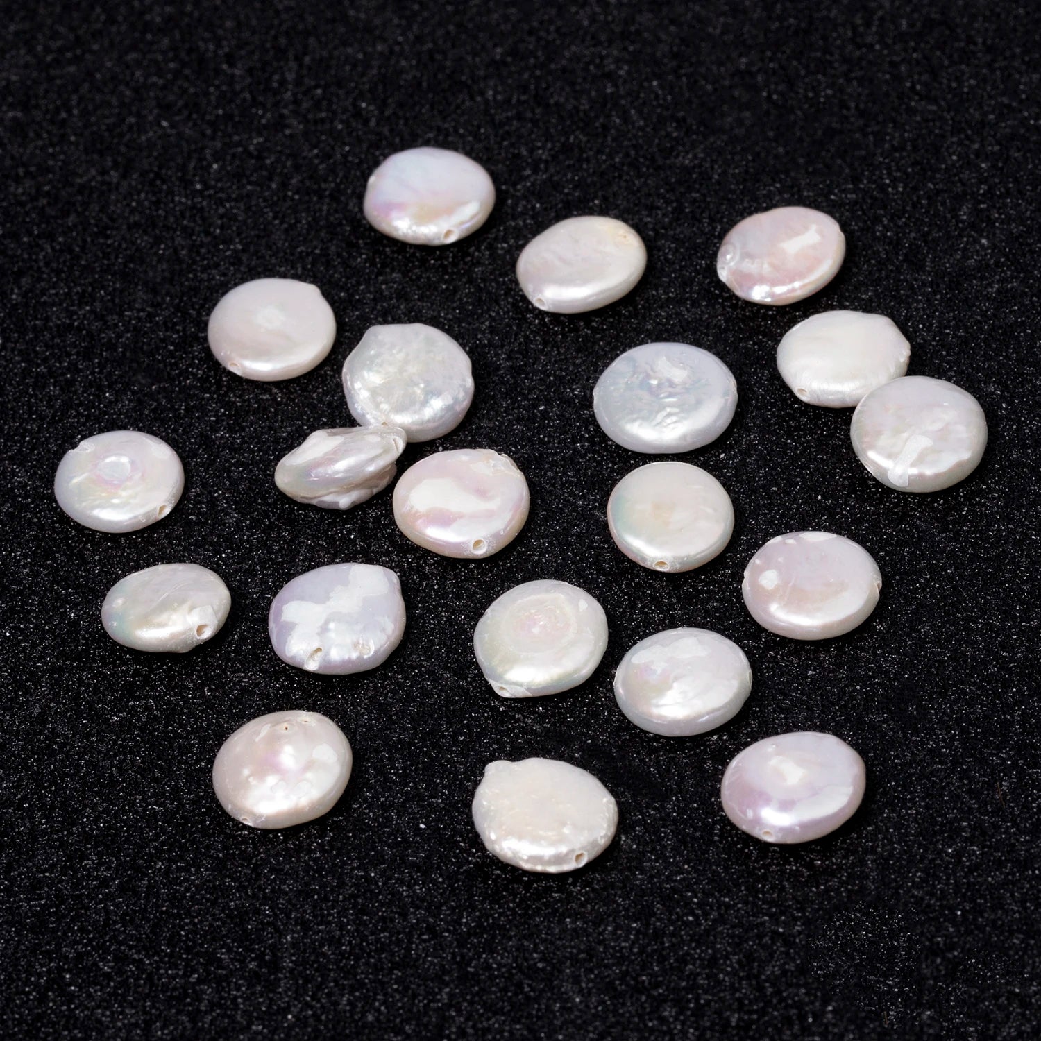 White Pearl Coin Beads-ToShay.org