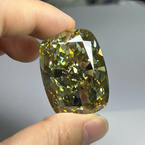 Yellow Crushed Ice Cubic Zirconia-ToShay.org