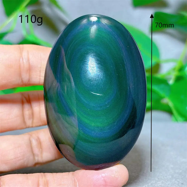 Rainbow Obsidian Palm Stone-ToShay.org