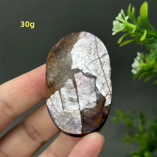 Purple Lepidolite Palm Stone-ToShay.org