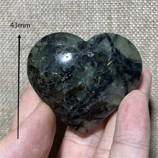 Green Grape Prehnite Hearts-ToShay.org