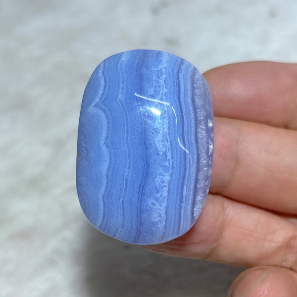 Blue Lace Agate Palm Stone-ToShay.org