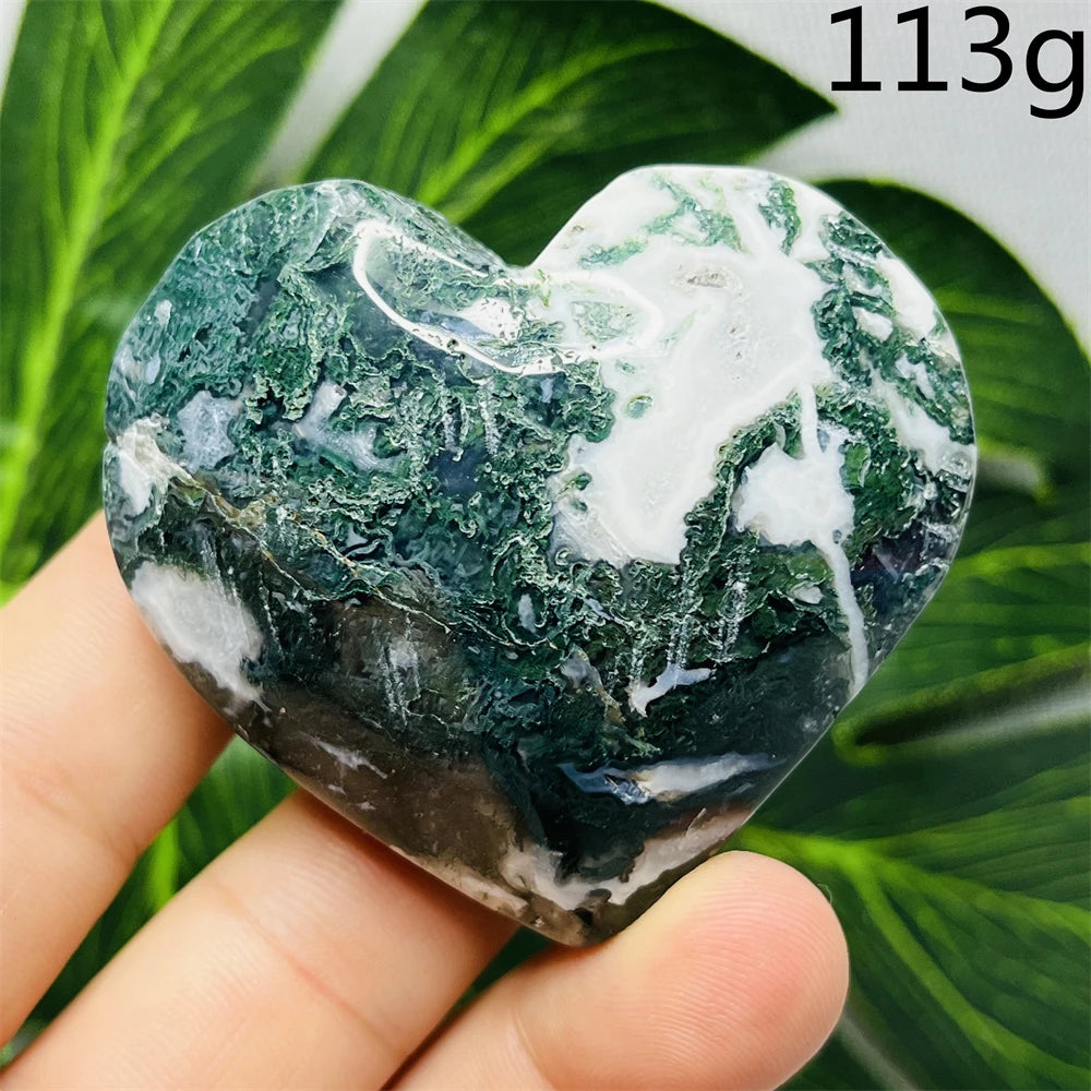 Green Moss Agate Heart-ToShay.org