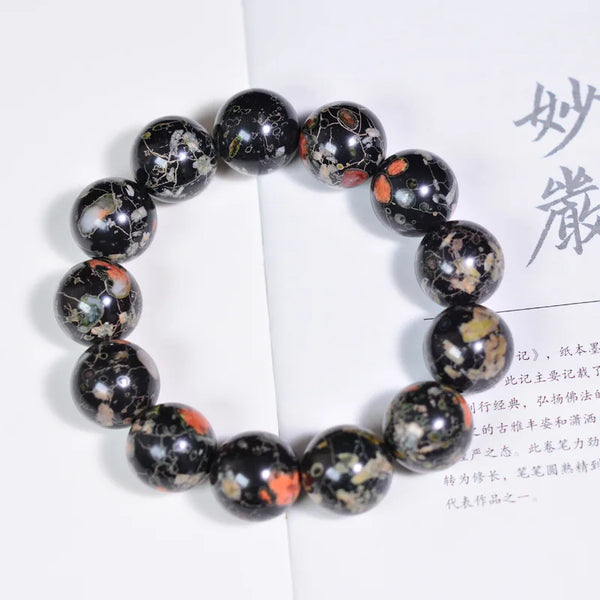 Black Plum Blossom Jade Bracelet-ToShay.org