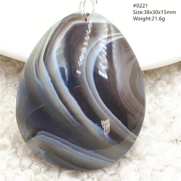 Black Agate Pendant-ToShay.org