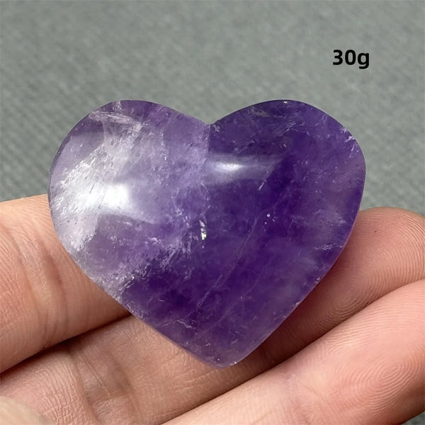 Purple Amethyst Heart-ToShay.org