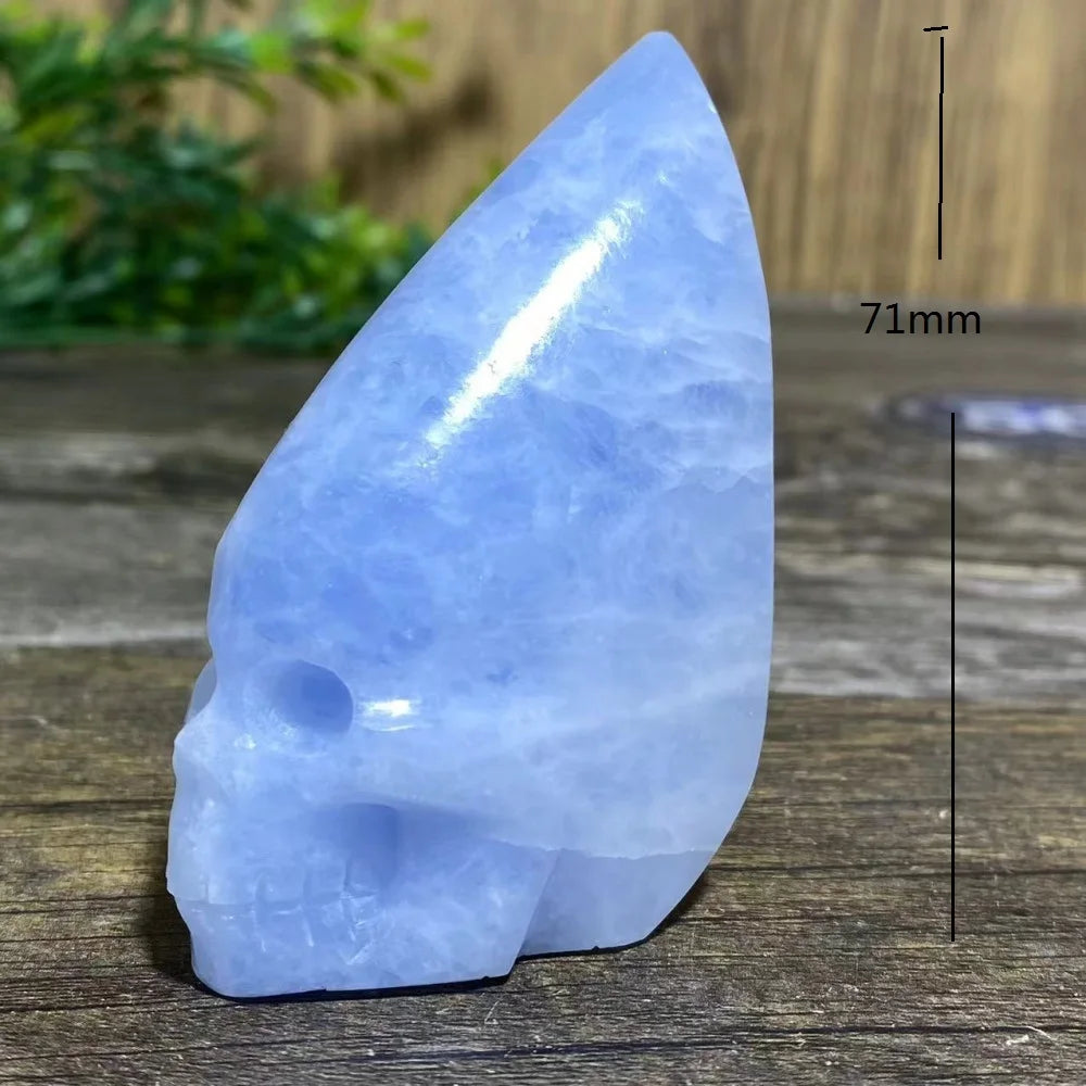 Blue Crystal Quartz Skull-ToShay.org