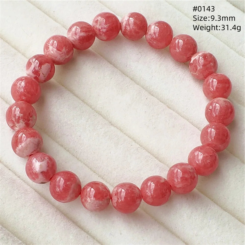 Red Rhodochrosite Bracelet-ToShay.org