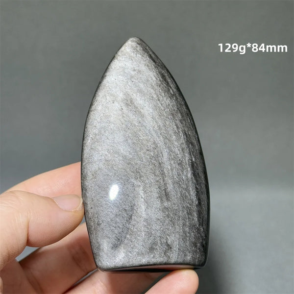 Silver Obsidian Torch-ToShay.org