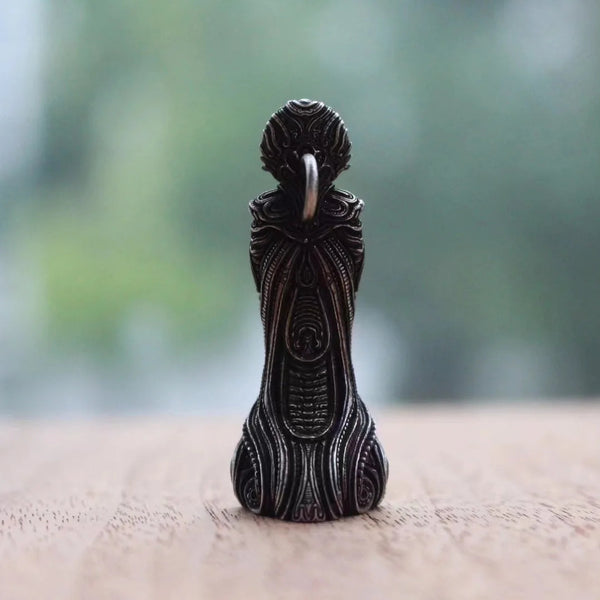 Silver Praying Monk Pendant-ToShay.org