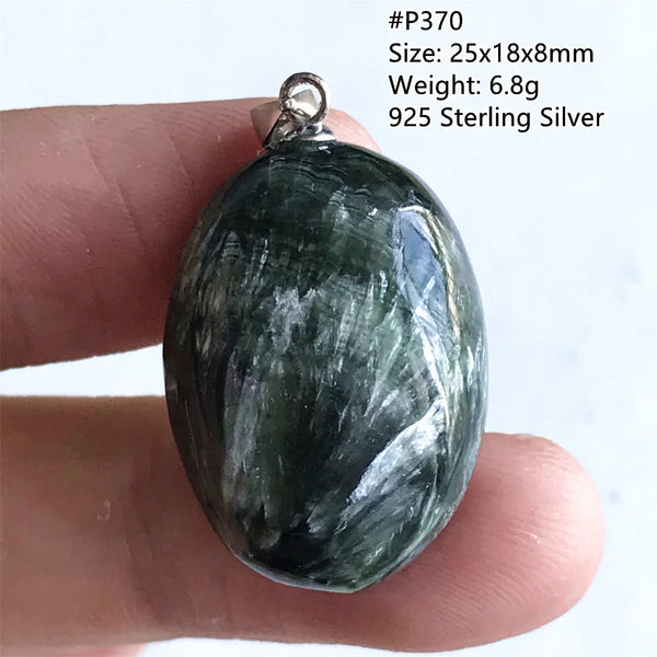 Green Seraphinite Pendant-ToShay.org