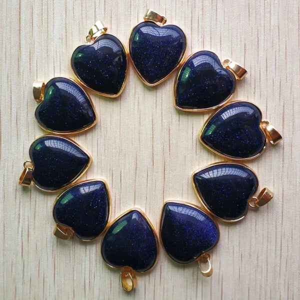 Mixed Crystal Heart Pendants-ToShay.org