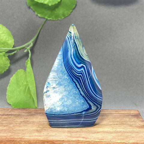 Blue Striped Agate Torch-ToShay.org