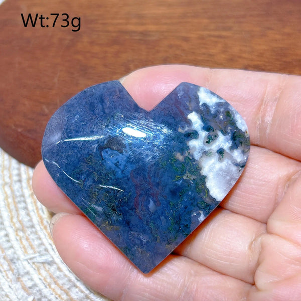 Green Moss Agate Heart-ToShay.org