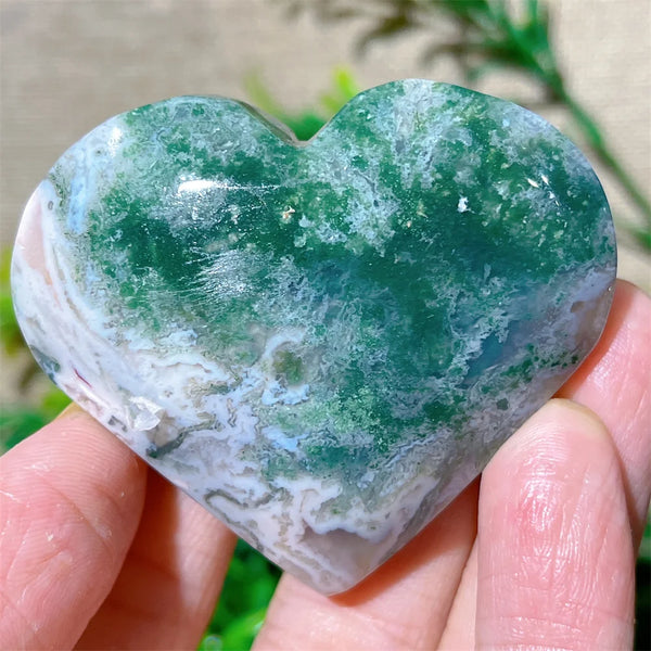 Green Moss Agate Heart-ToShay.org