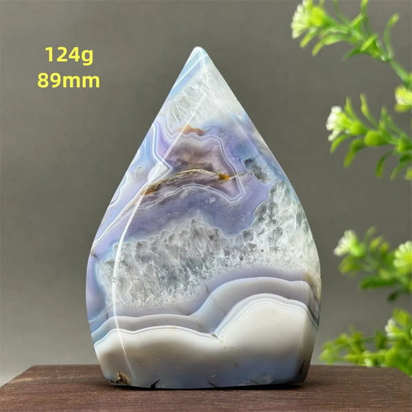 Blue Agate Geode Torch-ToShay.org