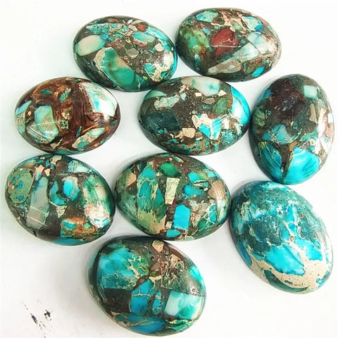Mixed Imperial Jasper Cabochons-ToShay.org