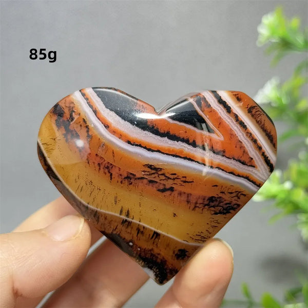 Red Striped Agate Heart-ToShay.org