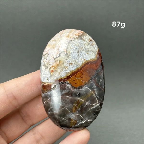 Red Agate Palm Stone-ToShay.org