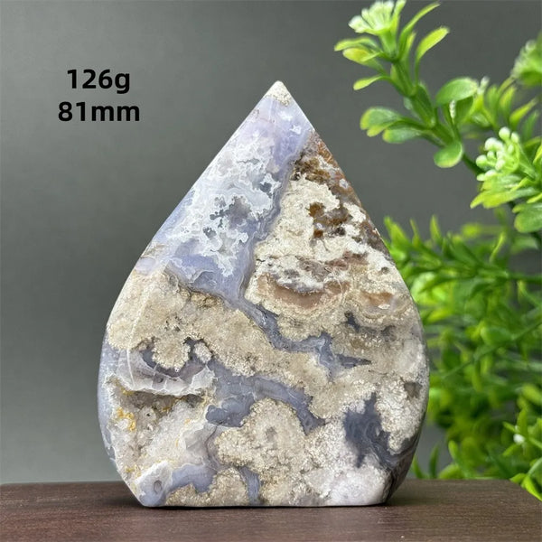Blue Cherry Blossom Agate Torch-ToShay.org