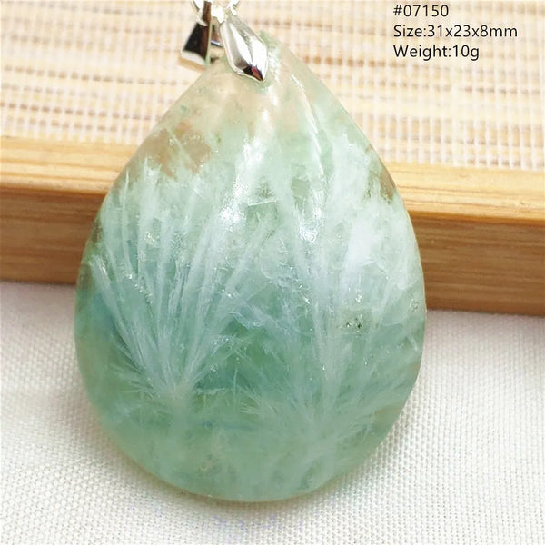 Green Blue Fluorite Pendant-ToShay.org