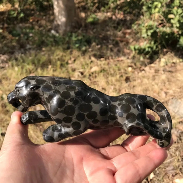 Black Leopard Print Stone Cheetah-ToShay.org