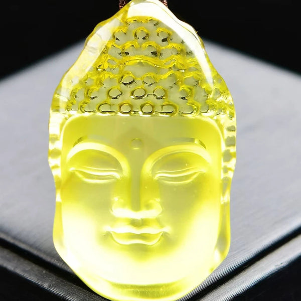 Yellow Citrine Buddha Pendant-ToShay.org