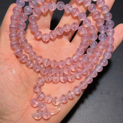 Pink Agate Prayer Beads-ToShay.org