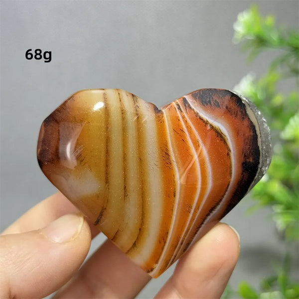 Red Striped Agate Heart-ToShay.org
